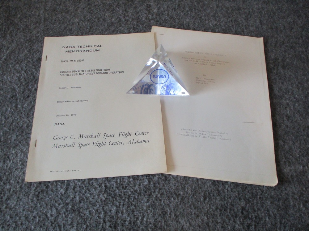 NASA MSFC APOLLO/SHUTTLE SPACE SCIENCES LABORATORY-70s-80s SPACE PLAN 82 DESKTOP