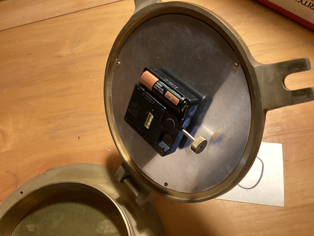 Vintage Accuracy Quartz Brass Clock
