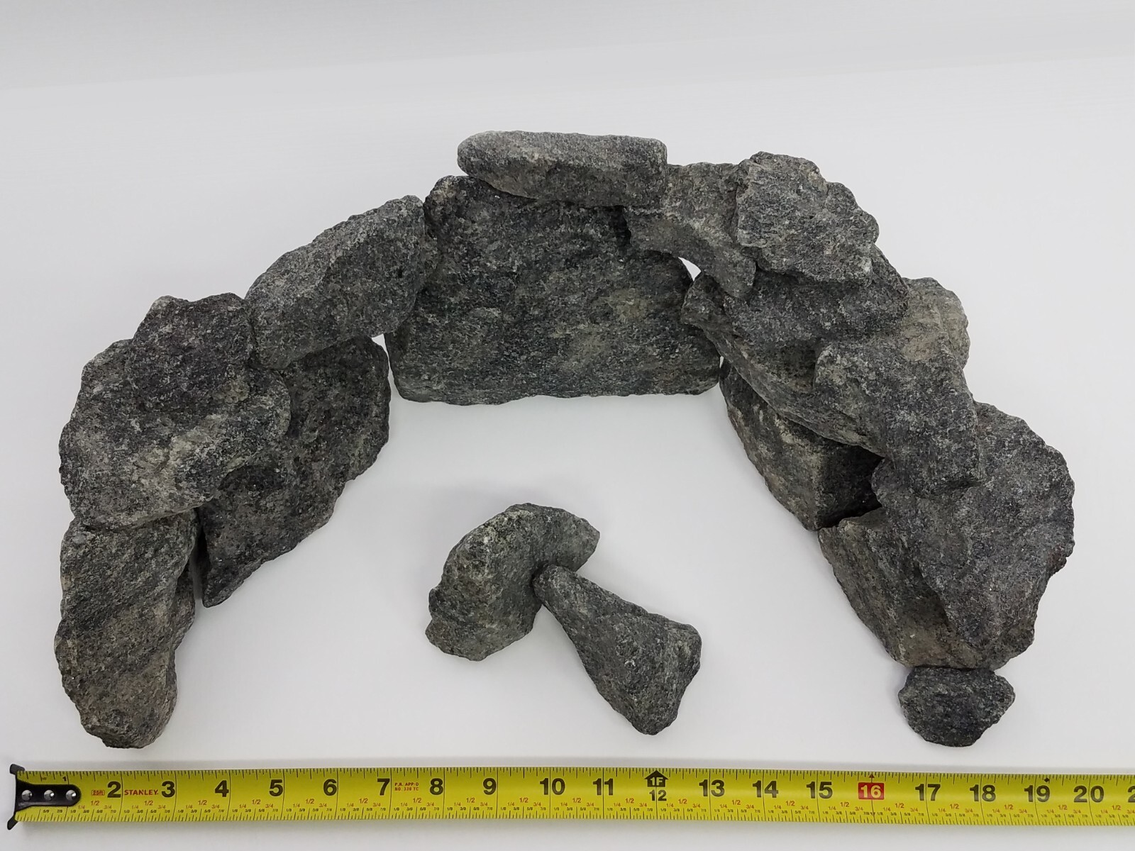 Rocks for Aquarium Stone Decorations 20lbBlack Jagged Granite FishTank Ornaments