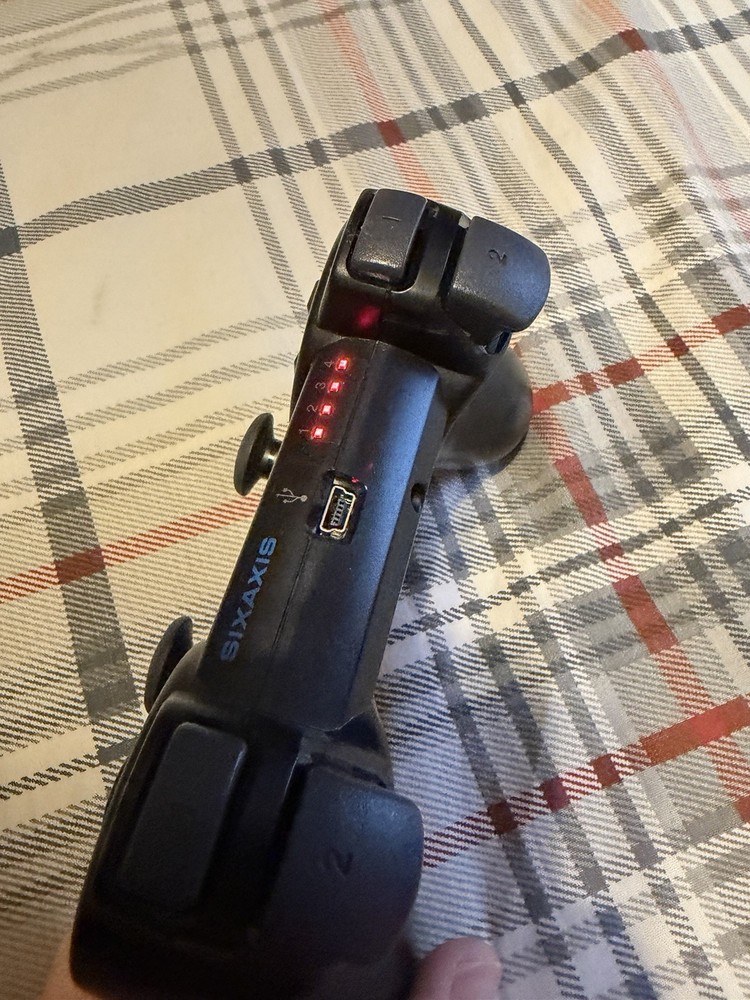 PlayStation 3 PS3 Six-Axis Controller Black, Tested And Working