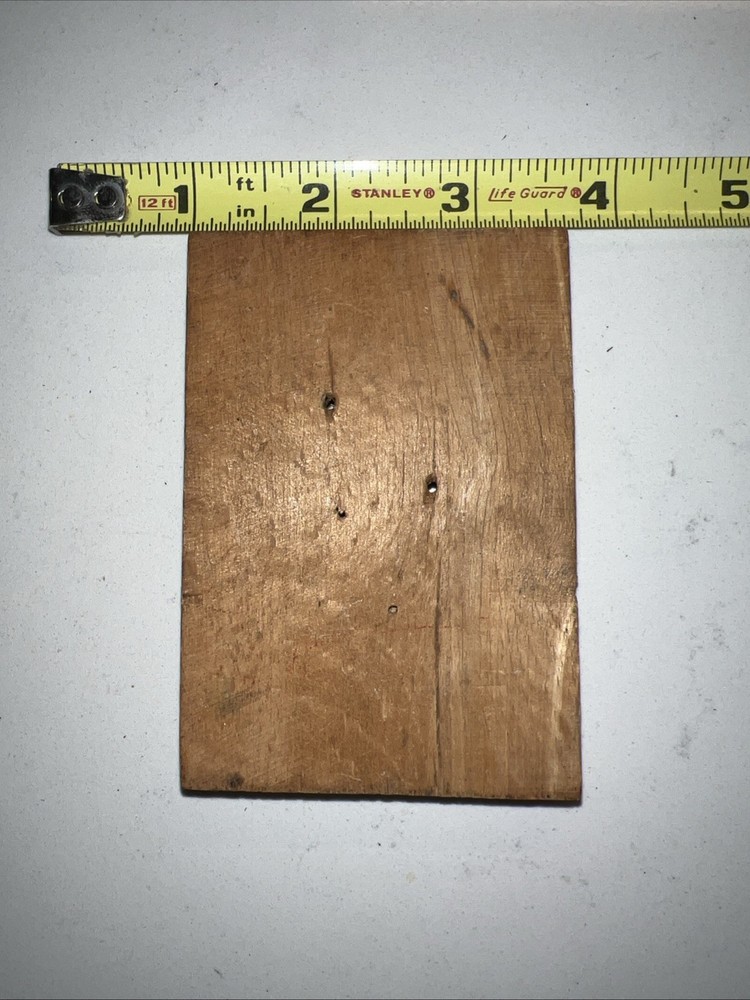 VINTAGE 9 DRILL BITS OAK WOODEN BOX WITH SLIDING Bottom