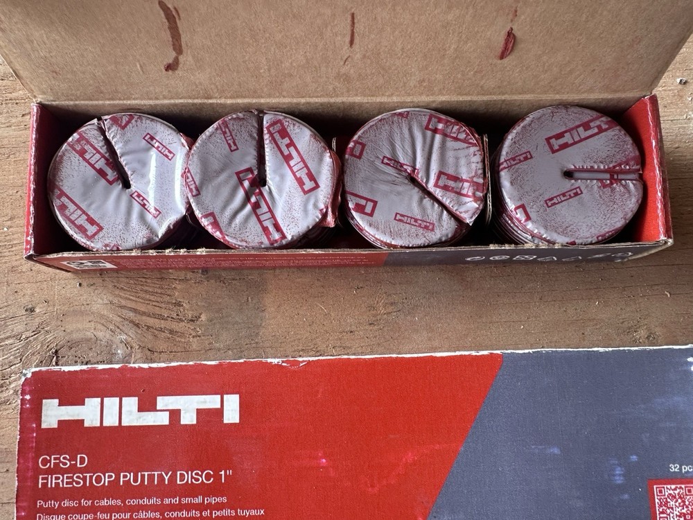 2 Boxes HIlti 2116245 Firestop Cable Disc CFS-D 1" firestop Protection Systems