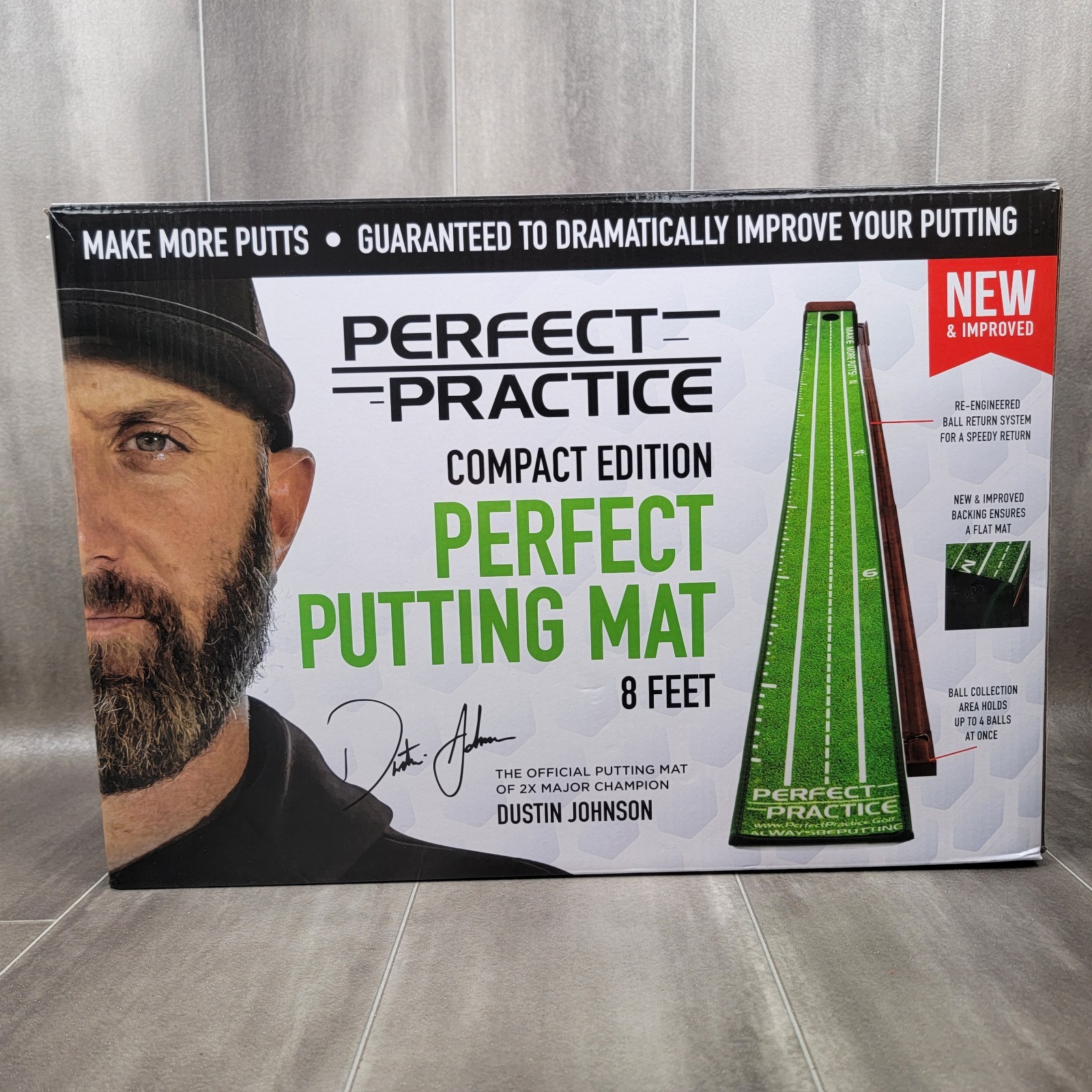 Perfect Practice Golf Putting Mat Compact Edition 8ft