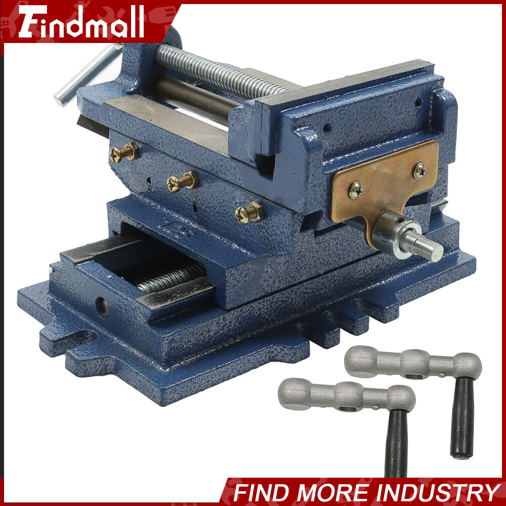 For Cross Slide Vise Drill Press Metal Milling 2 Way Heavy Duty Clamp Machine 5"