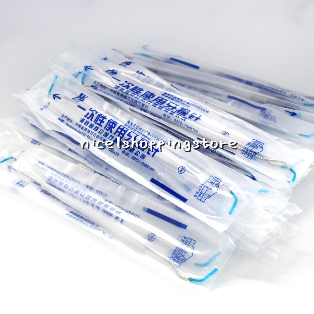 500 Pcs Disposable Dental Basic Instrument Probe Explorer Aseptic Packaging