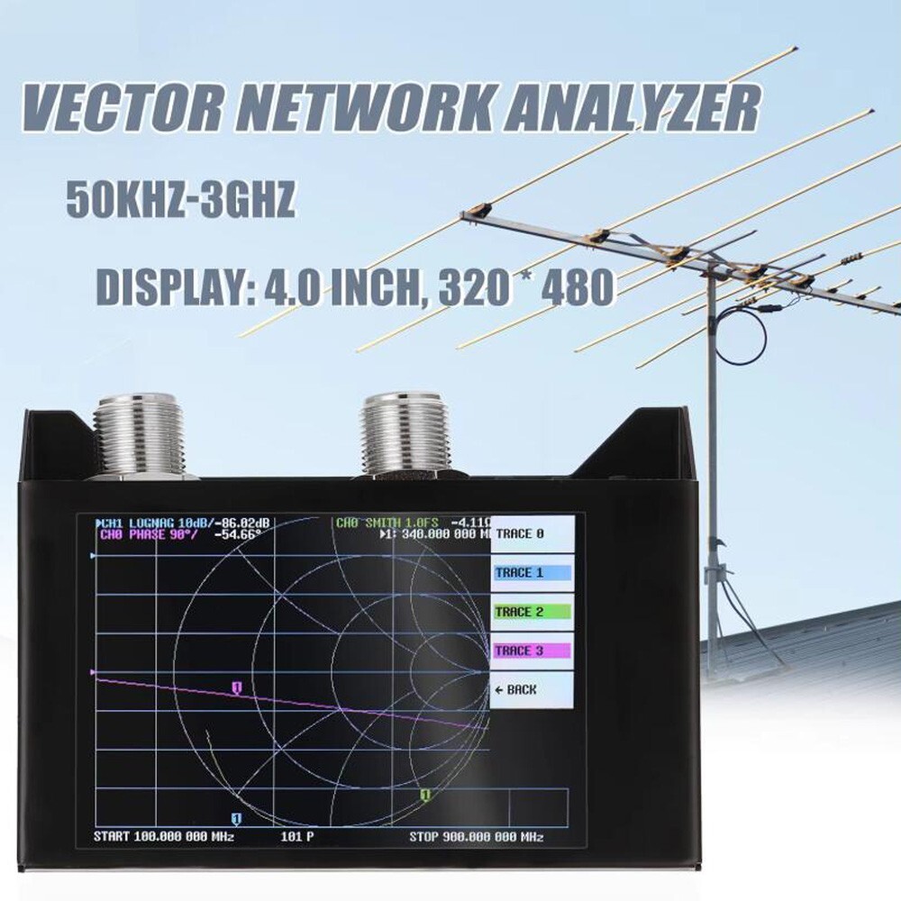 SAA-2N Vector Network Analyzer 50kHz-3GHz Antenna Analyzer Shortwave HF VHF UHF