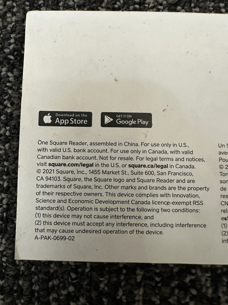 Square Credit Card Reader for Apple and Android