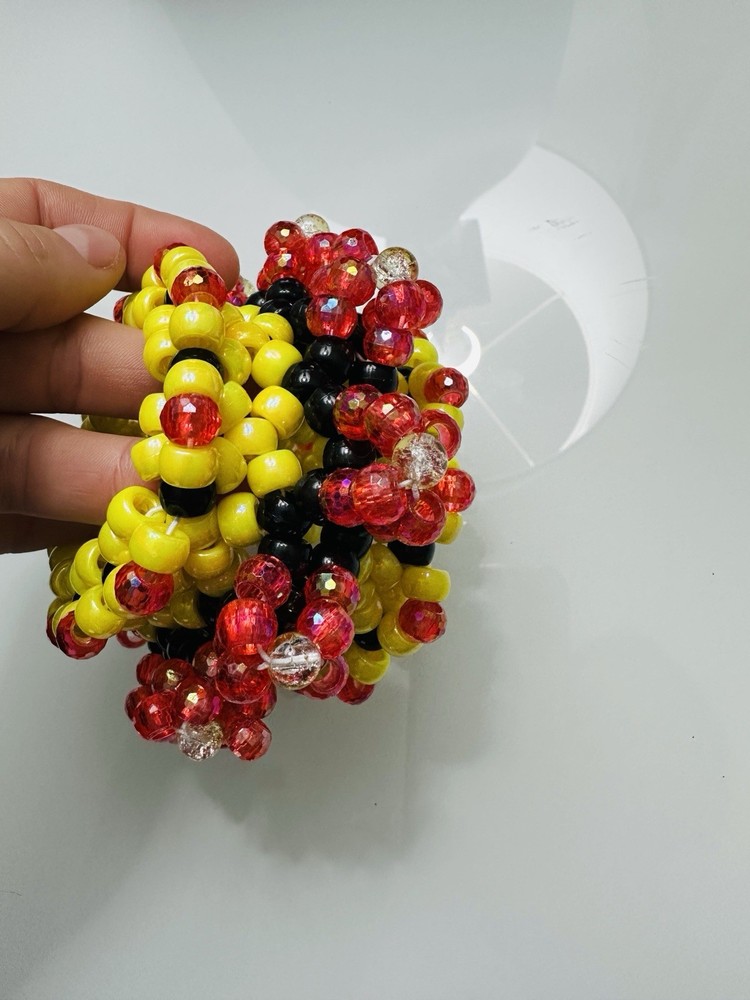 Kandi cuff bracelet rave PLUR EDM