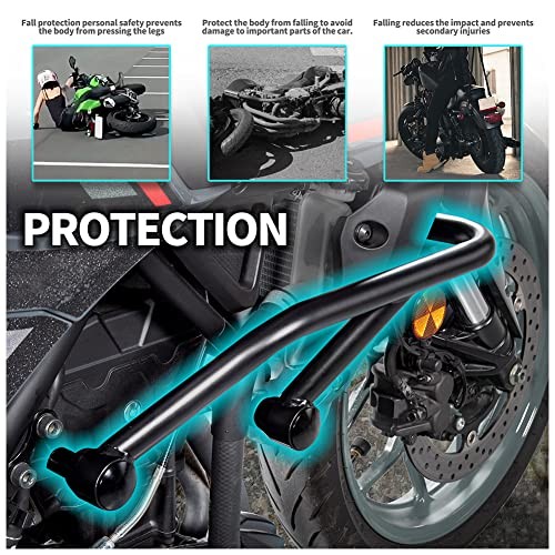 Motorcycle Steel Crash Bar Highway Freeway Engine Guard Bumper Frame Falling