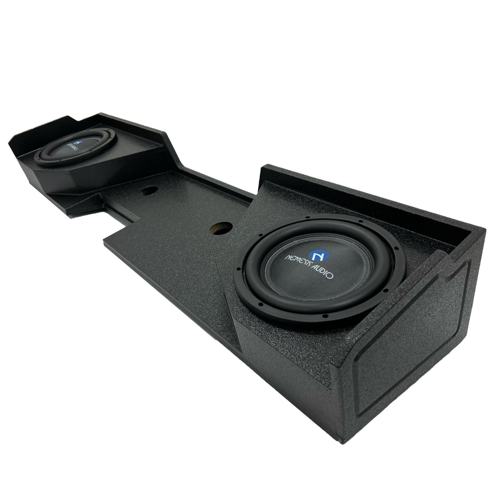 2007-2018 Chevy Silverado Double Cab Truck Dual 12" Sub Box Subwoofer Enclosure
