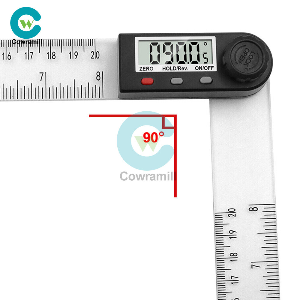 Digital Protractor Angle Ruler Finder Meter 0-360° Goniometer Measuring Tool