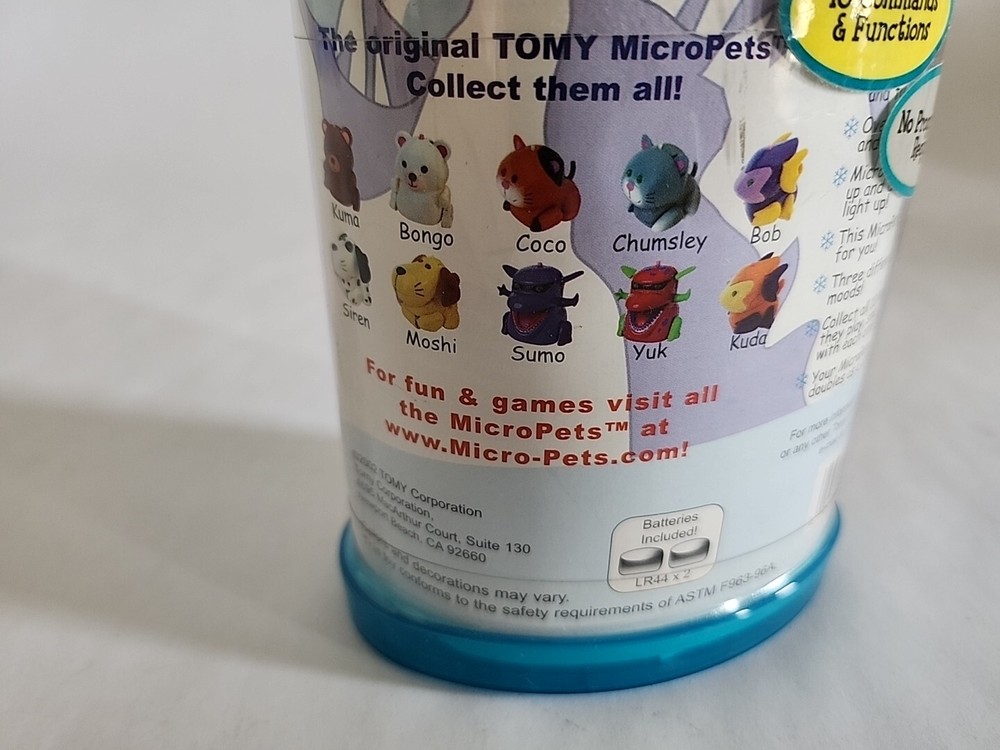 2002 MicroPets •Bongo• Open Package • Works