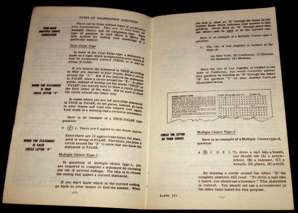 Vintage National Technical Schools Student Guide Book