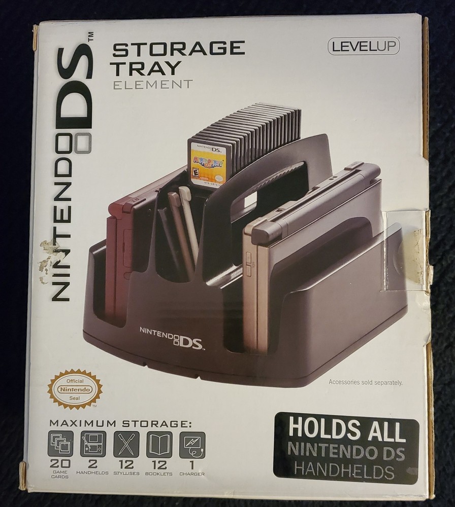 Nintendo DS Storage Tray Element Level Up Open Box