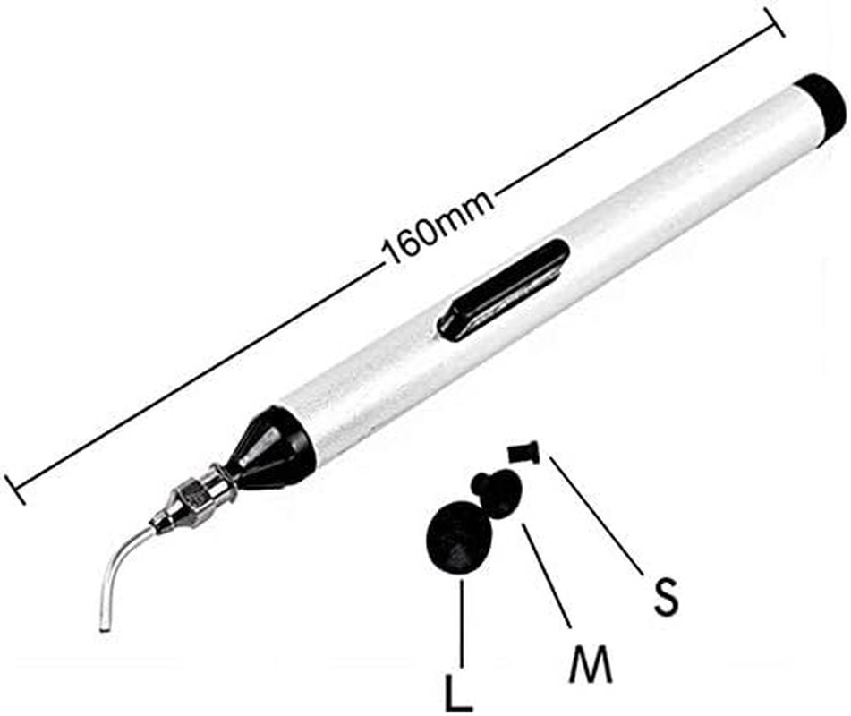2-Piece IC Pick up Vacuum Sucking Pen Set for Precision Component Placement with
