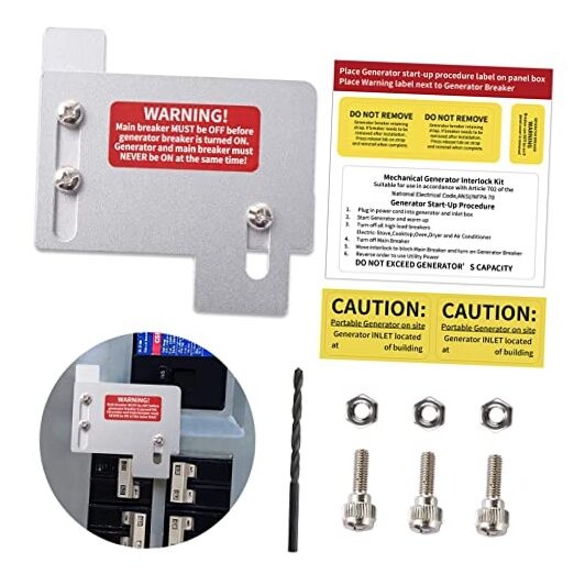 Generator Interlock Kit Compatible with Interlock Kit for EAT-CH200A-1-1/2"
