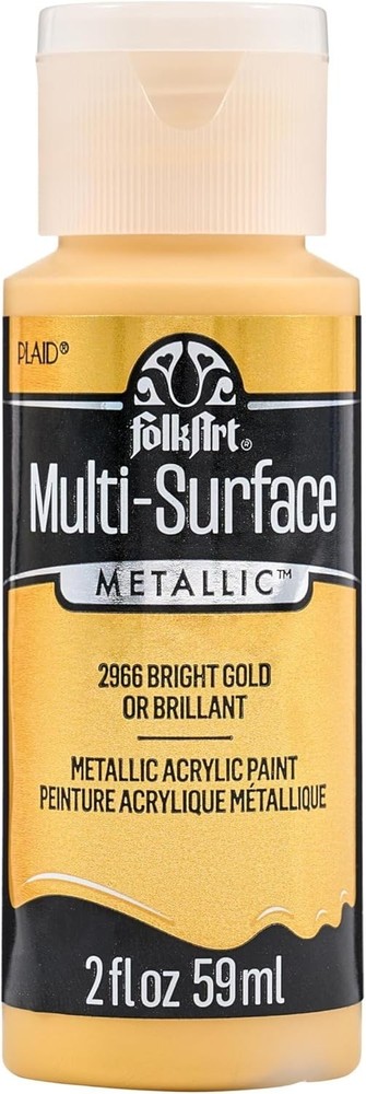 multisurface metallic paint, 2 oz, Bright Gold