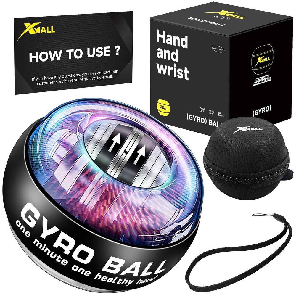 XMALL Torque Ball Hand Exerciser, Grip Strength Trainer, Forearm Black