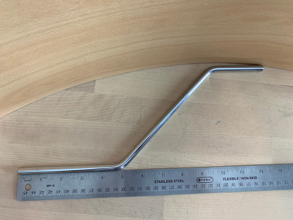 Percussion Accessory Arm Offset 3/8" Diameter Mount Holder Post Cowbell Block