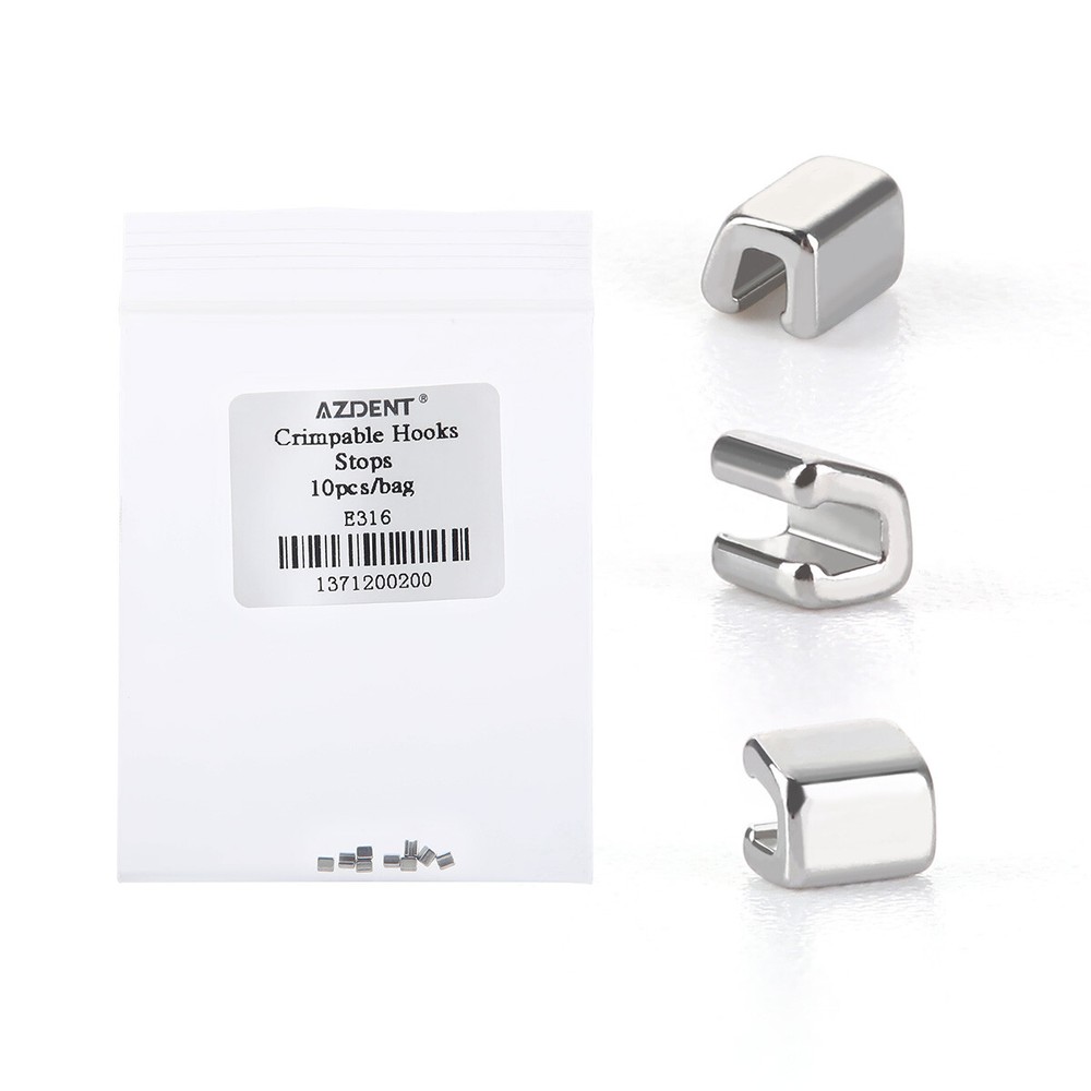 AZDENT Dental Orthodontic Crimpable Hooks Stops Type 10pcs/pack
