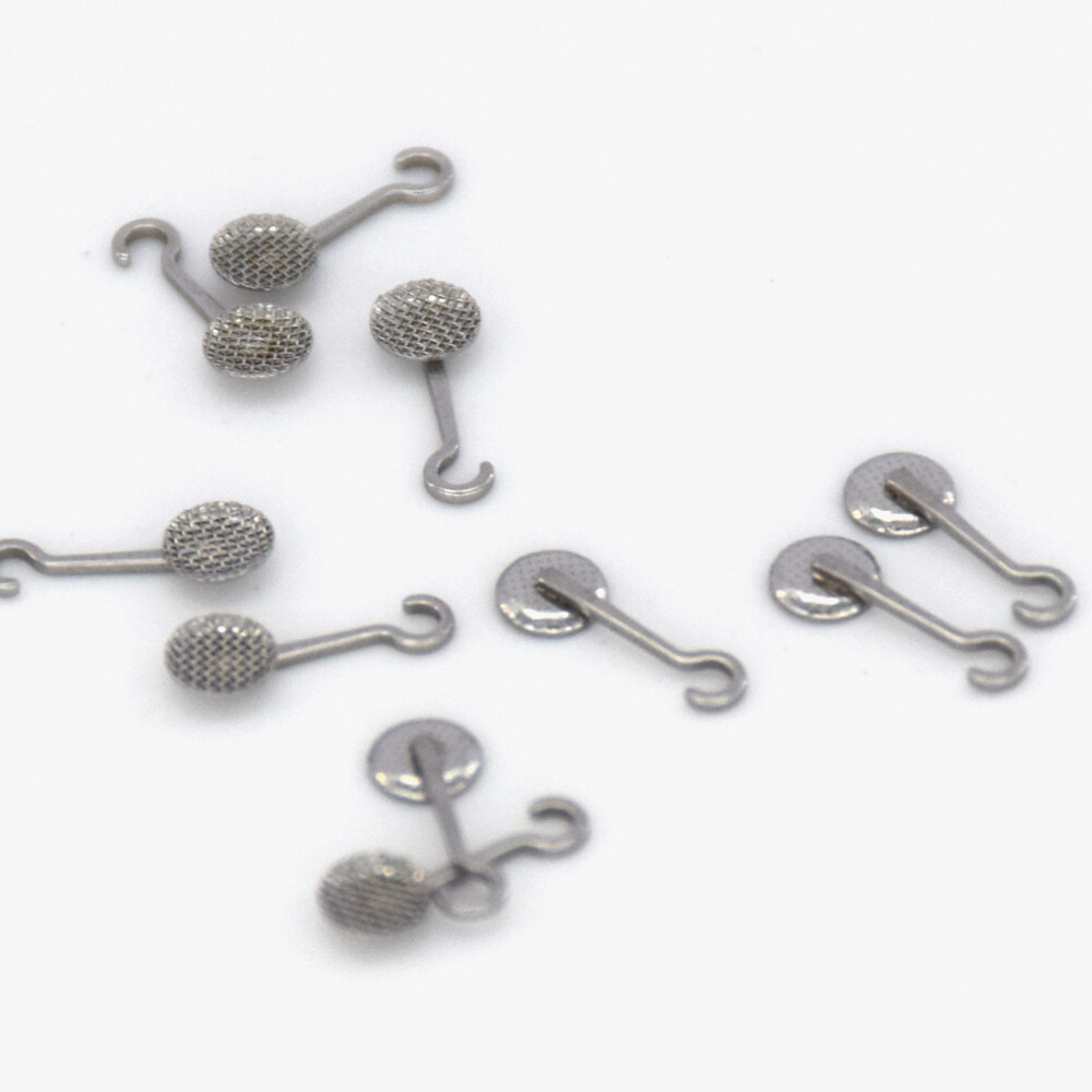 Dental Orthodontic Adhesive Crimpable Hook Bonding Sliding Button Left/Right