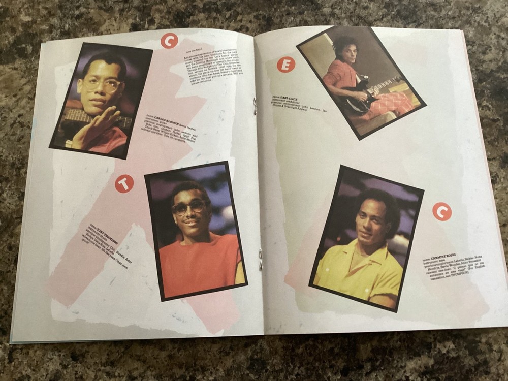 DAVID BOWIE SERIOUS MOONLIGHT 1983 TOUR PROGRAMME