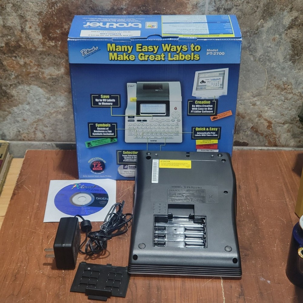 Brother PT 2700 Desktop Labeling System
