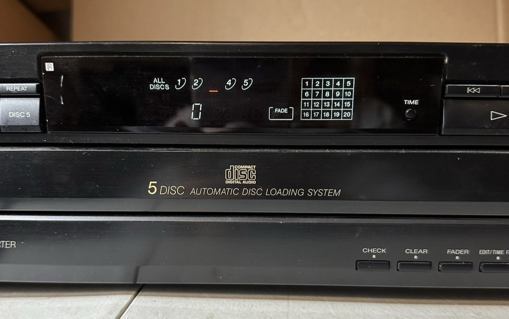 Sony Compact Disc Player Carousel Changer CDP-C325 No Remote TESTED!