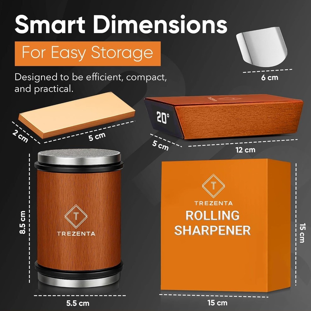 Rolling Knife Sharpener Kit, N45 Magnetic Razor-Sharp Knife Sharpening Kit