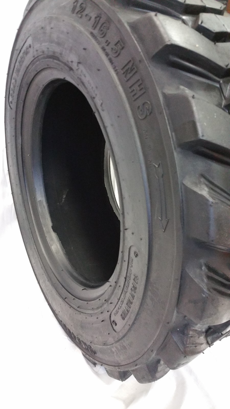 1-TIRE, 12-16.5, 12X16.5 SKS 14 PLY NEW ROAD CREW SKID STEER TIRES FOR BOBCAT