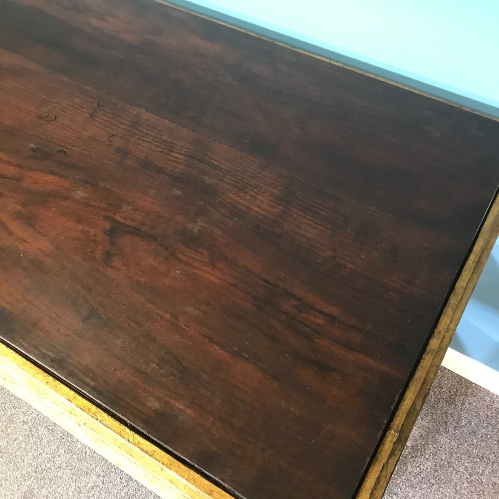 Pride Sasser Gilt Iron & Mahogany Buffet Console