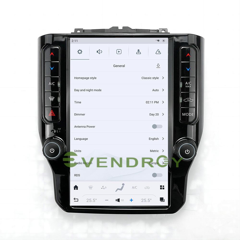 12.1"For Dodge RAM 1500 2500 3500 Car GPS Navigation Headunit Radio Stereo 4+64G