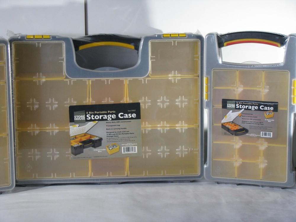 Portable Parts Storage Case Four Pack Bundle