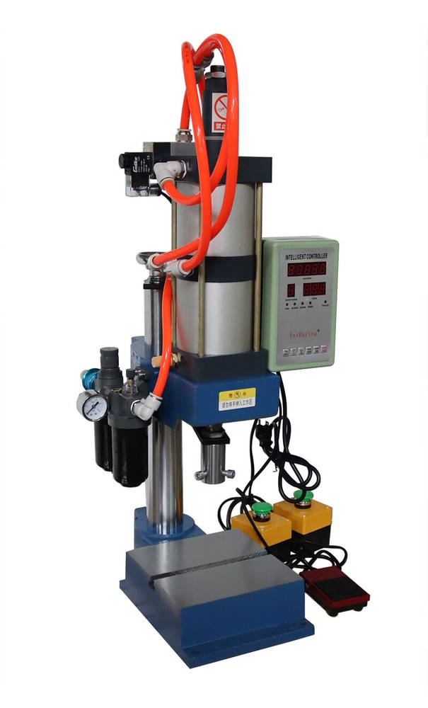 110V 2205Lbs Pneumatic Punch Machine Punch Press with 2 Buttons Controller