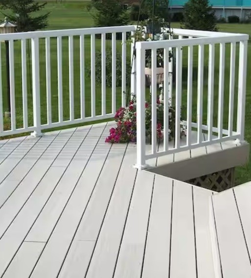 Peak 36950 White Aluminum Deck Railing Horizontal Angle Bracket Kit