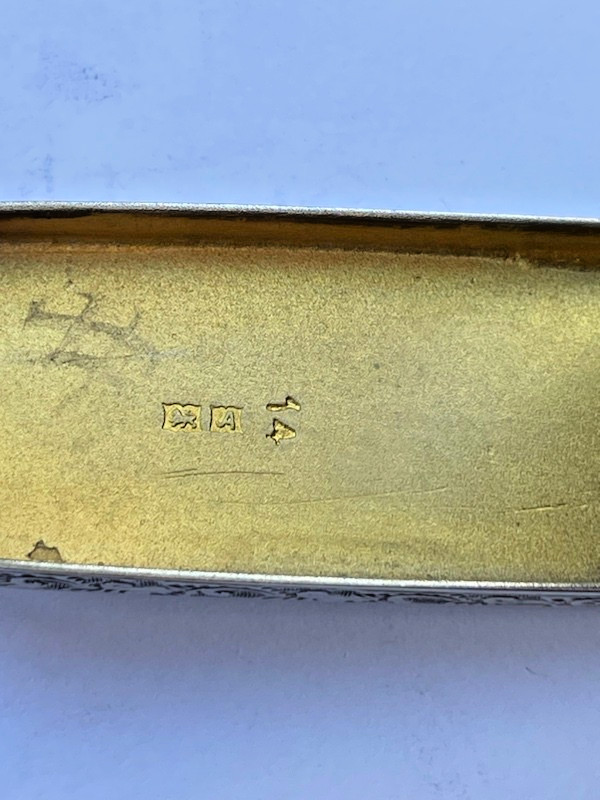 Hallmarked silver cigarette case J. G. Ltd no. 47
