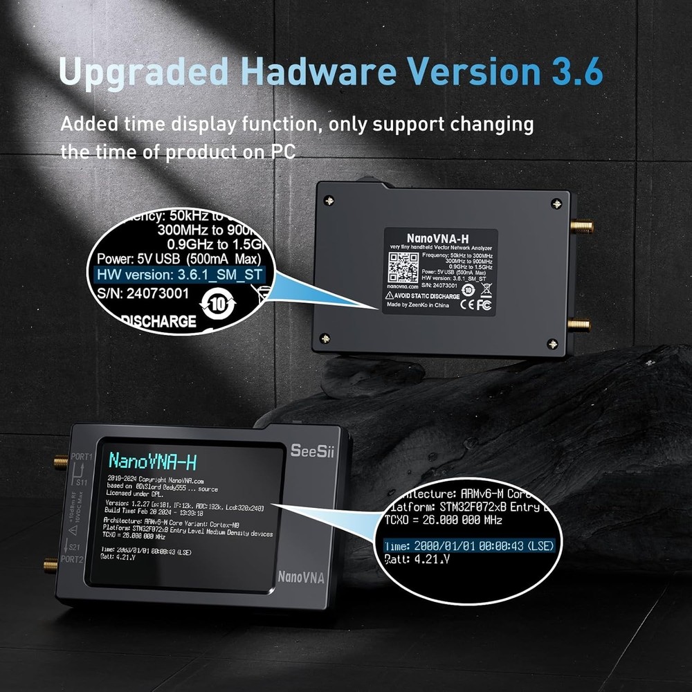 Comprehensive Antenna Analyzer: Multi-Function 10KHz-1.5GHz with LCD Touchscreen