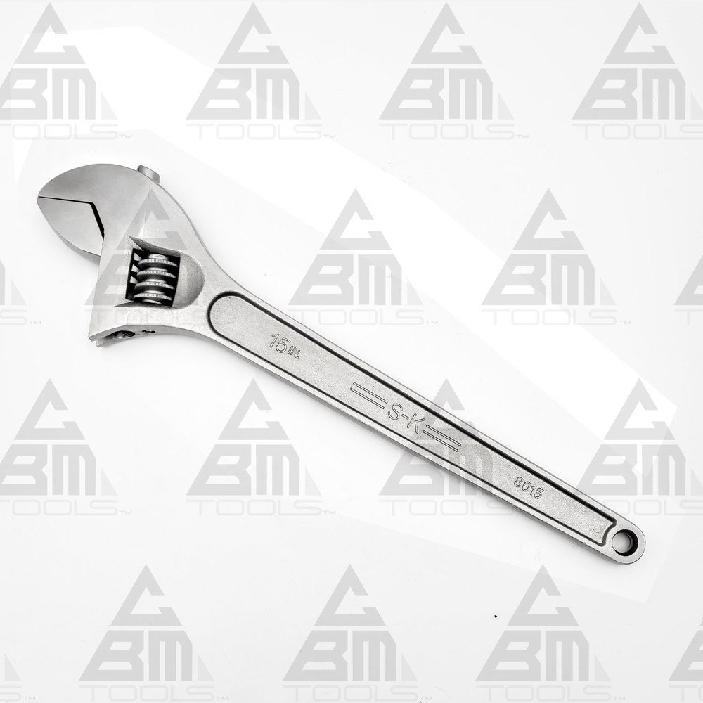 SK Hand Tool 8015 - 15" Adjustable Wrench