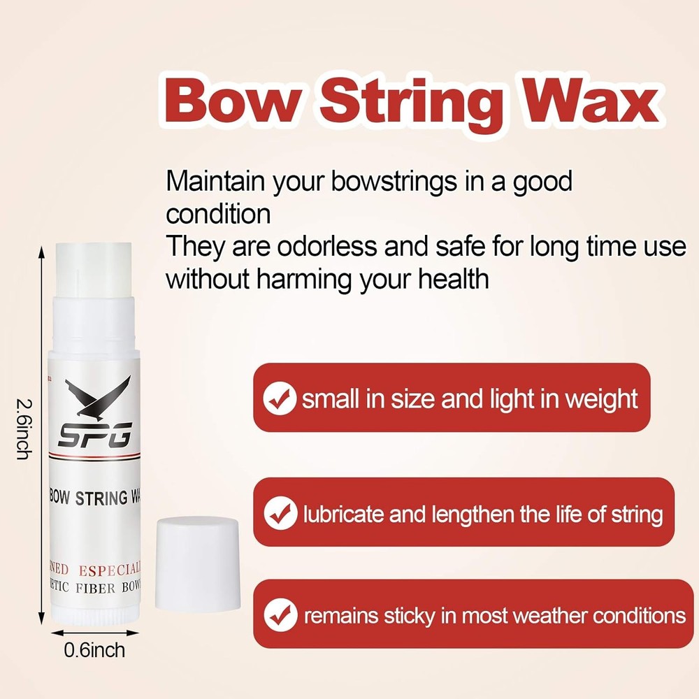 6 Pieces Bow String Wax Protective Rail Lube Bowstring Crossbow...