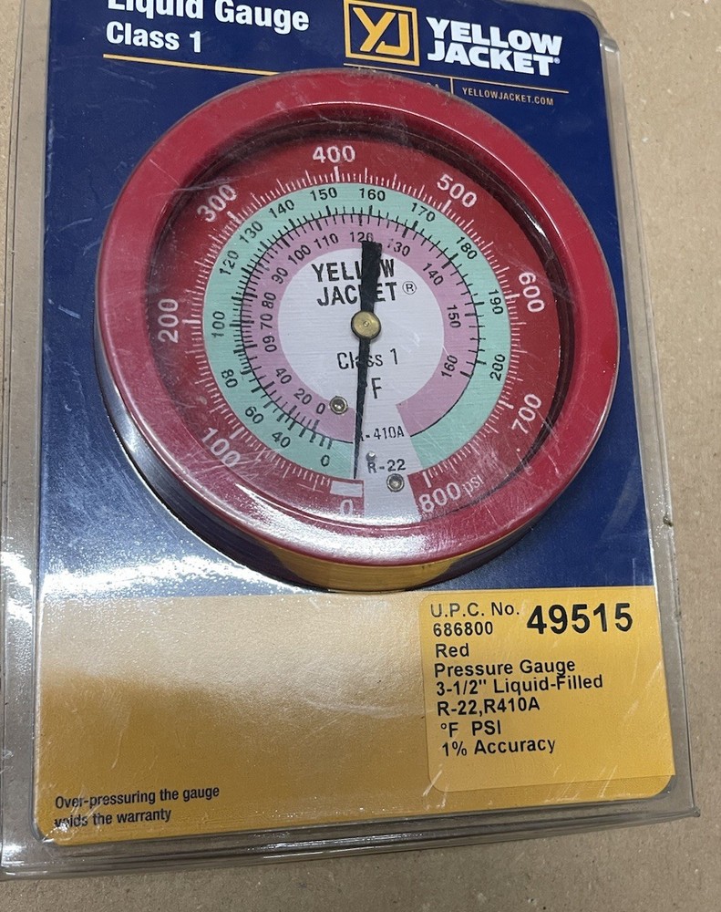 Yellow Jacket Liquid Gauge Class1 49515