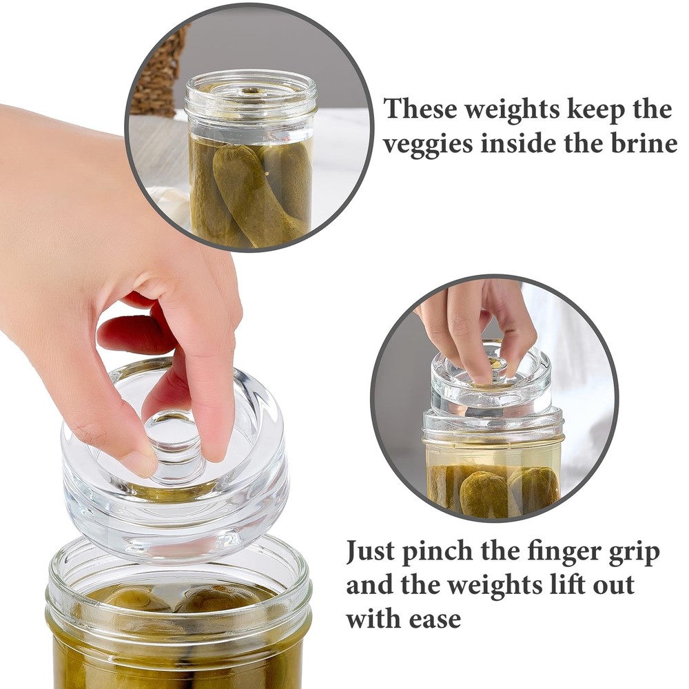 Fermentation Weights Glass 4 Pack Mason