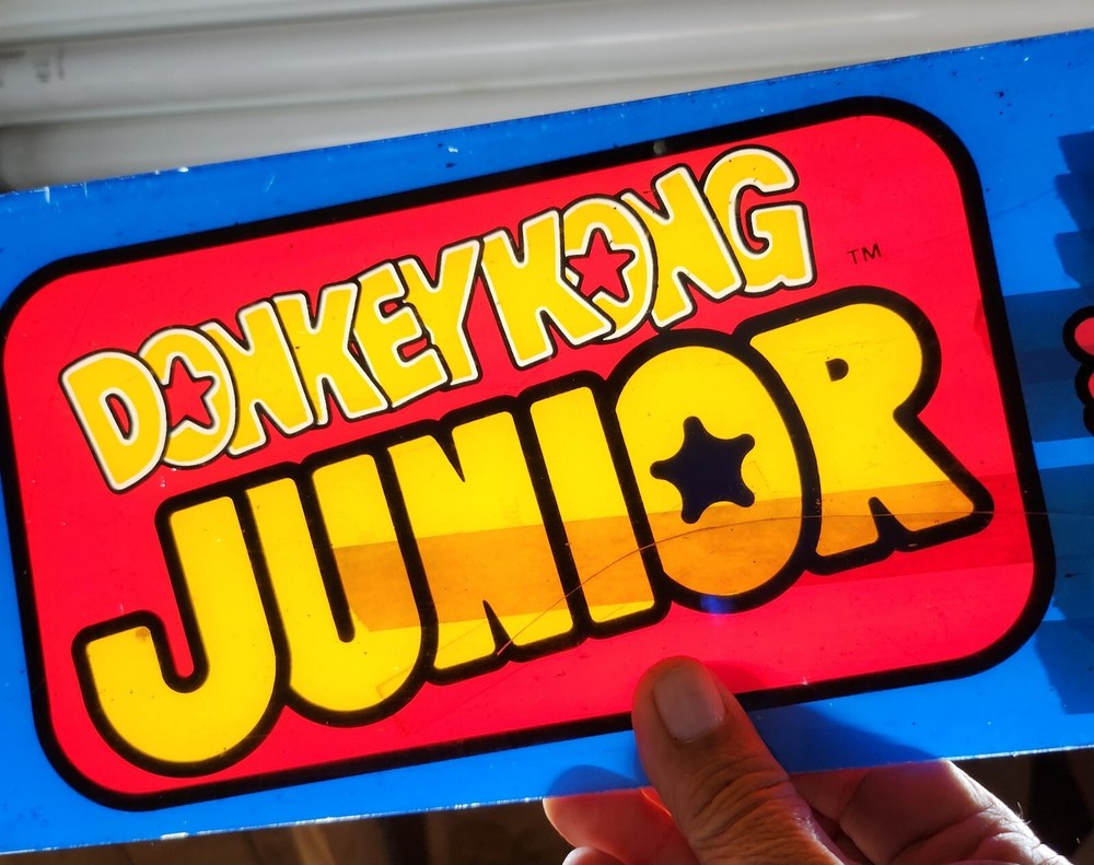 Donkey Kong Jr Original Marquee