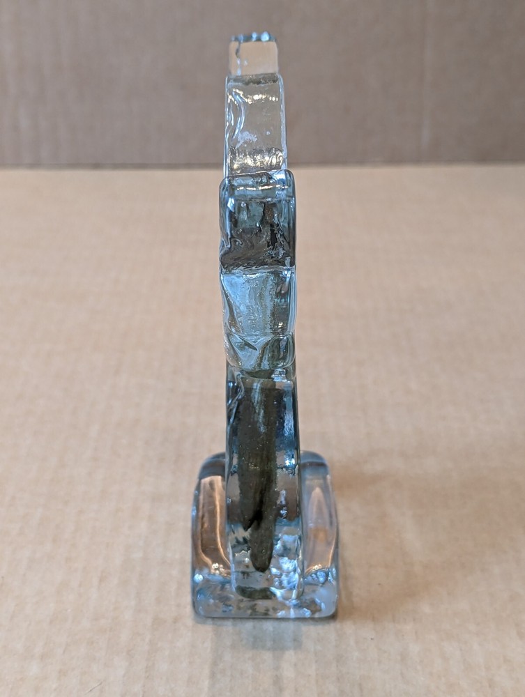 Solid Glass or Crystal Angel Block Style Vintage