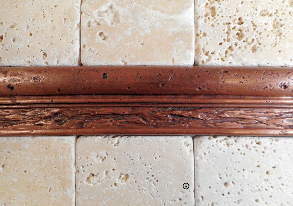Antiqued Copper Standard Chair Rail