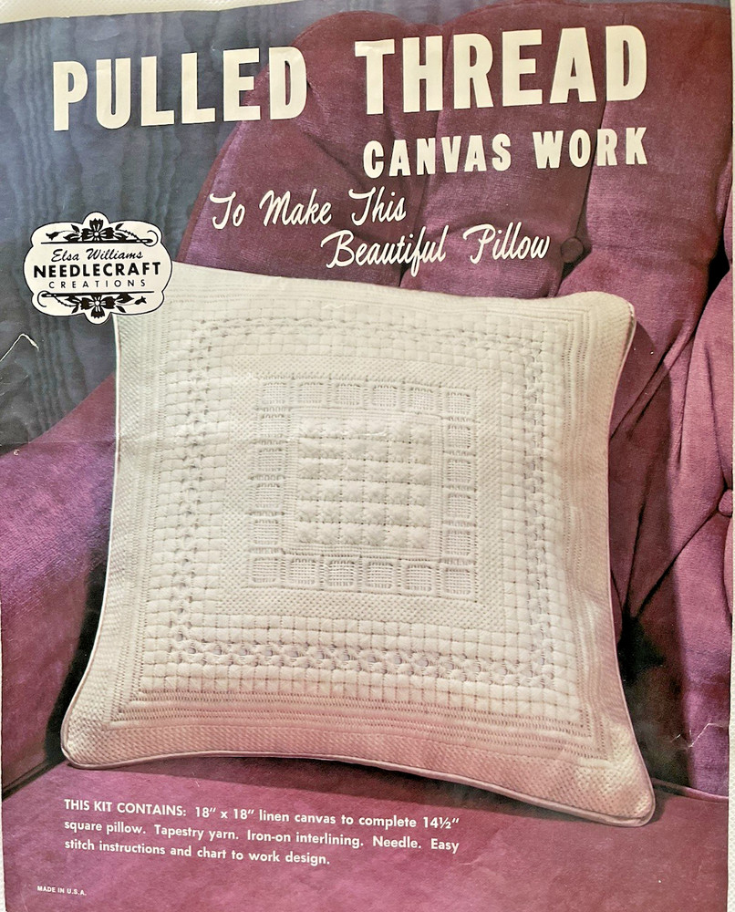 Elsa Williams Pulled Thread Needlepoint Kit Includes Tapestry Thread Chart