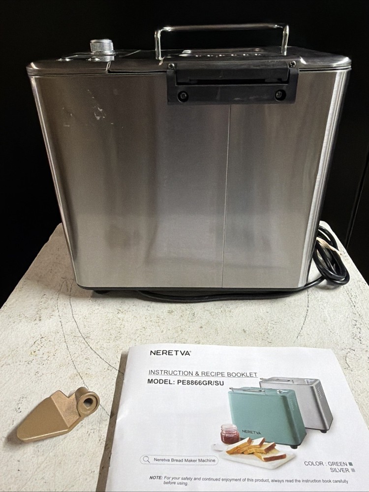 Neretva Bread Maker Machine 2LB Automatic Breadmaker PE8866SU Stainless Steel