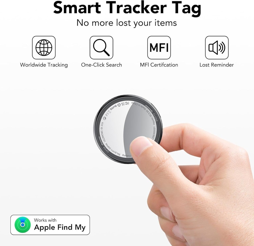Tracker Tags - 1 Pack, Bluetooth Tracker for iPhone ipad Find My(iOS Only), Key
