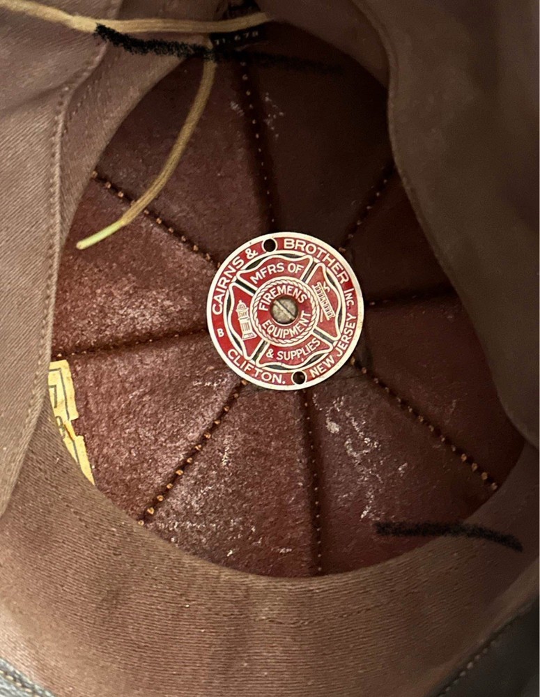 Firefighter Helmet Black Leather Cairns B Code