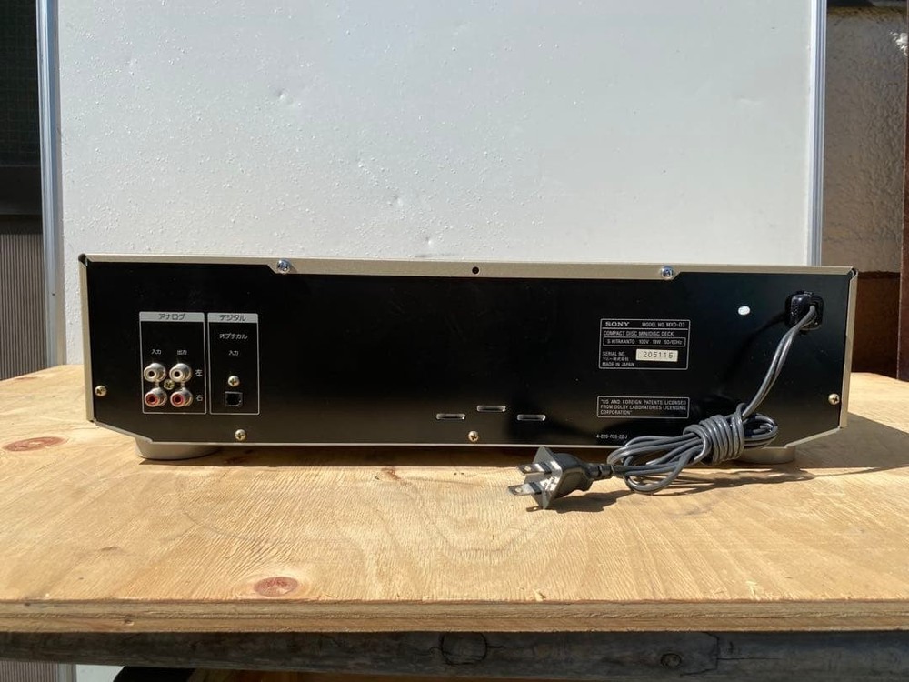 SONY MXD-D3 Compact Disc Mini Disc Deck CD MD Player Operation confirmed