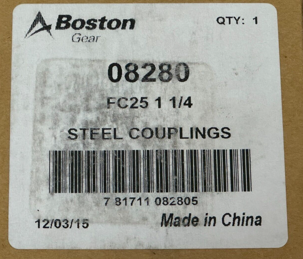 NEW IN BOX Boston Gear 08280 Steel Coupling